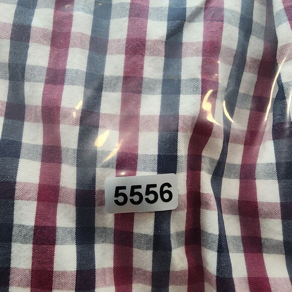 Men's Merona Classic Fit Shirt Long Sleeve Red & Blue Plaid Button Down Size S - Picture 10 of 10